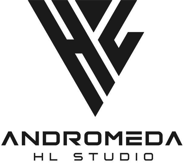 Logo Negro Sin Fondo Andromeda HL Studio